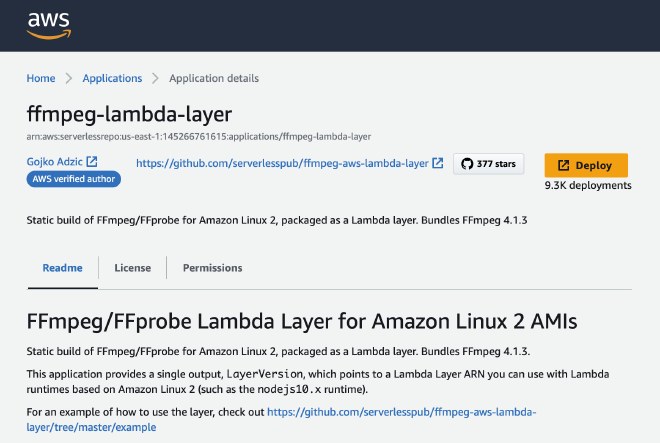 ffmpeg-lambda-layer